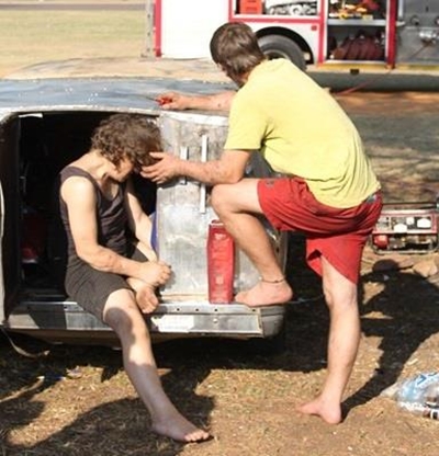 Couple fumigated out of car