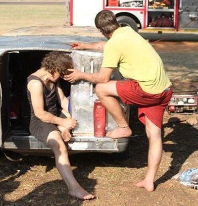 Couple fumigated out of car