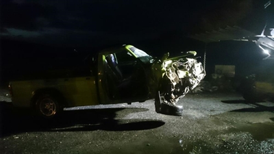 Man uit motor gesny na ongeluk