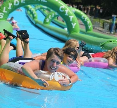 Street to become massive water slide