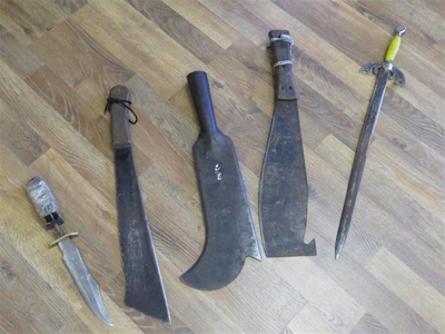 Weapons seized from Knysna pupils
