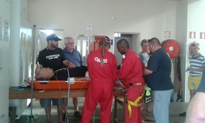 Shark attack at Stilbaai