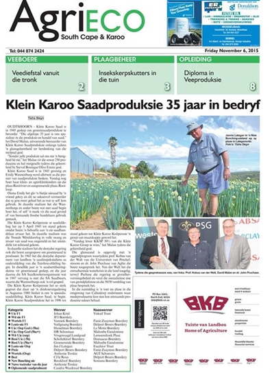 AgriECO: November-uitgawe