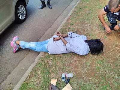 Female getaway car driver crashes herself into jail