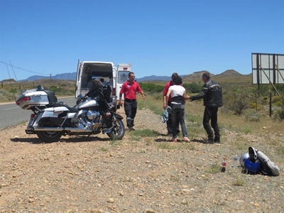 Duitse toeriste in motorfietsongeluk