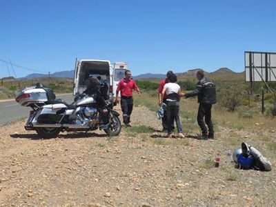 Duitse toeriste in motorfietsongeluk