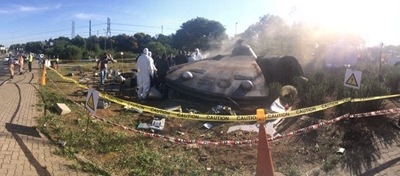 'UFO' crash in Sandton