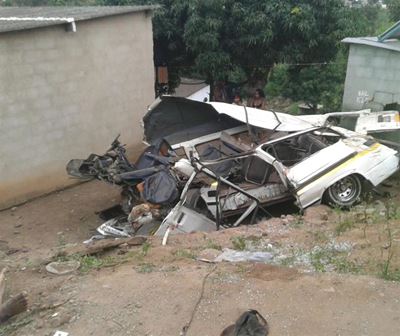 One killed, 18 injured in Durban taxi crash
