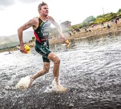 Off-road triathletes in action at Cape Mile in February