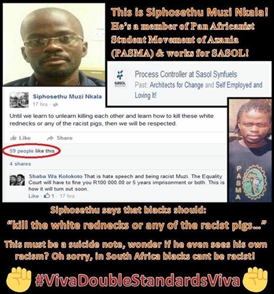 Sasol employee suspended over ‘racist’ facebook post