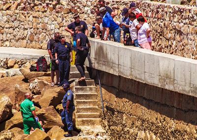 Woman falls at Beacon Point