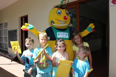 Kansa besoek skool op Wêreldkankerdag