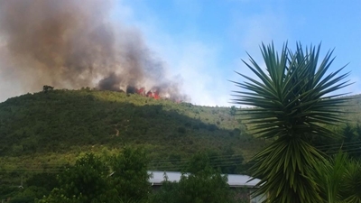 Fire outside Plettenberg Bay