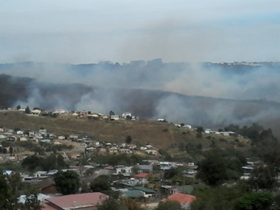 Fire raging in Knysna