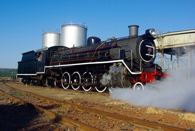 Restored locomotives in action