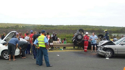3 car pile-up on N2