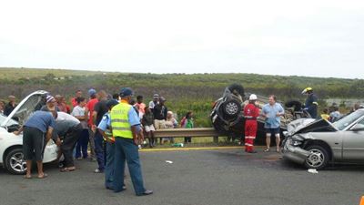 3 car pile-up on N2