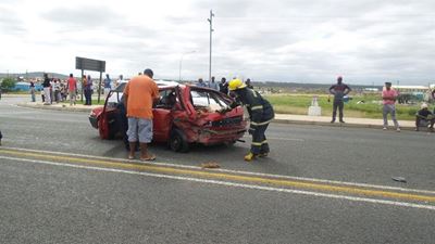 Motorcyclists crash into car
