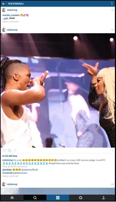Local dancer shares stage with Nicki Minaj
