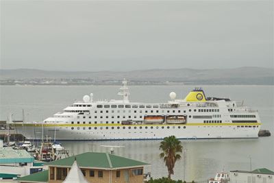 Luxury passenger ship in Mossel Bay