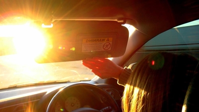How to avoid the sun’s glare while driving