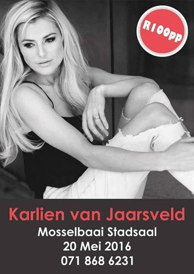 Karlien van Jaarsveld in Mosselbaai
