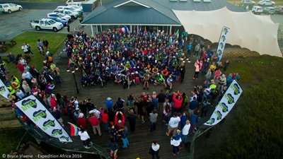 Locals compete against super athletes