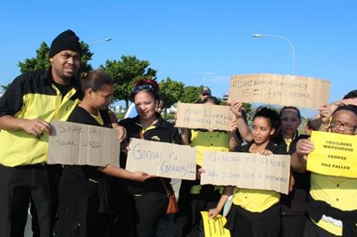 Builders Warehouse workers strike