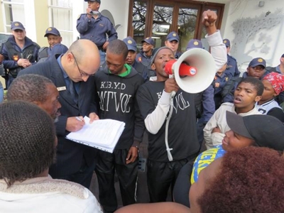 Peaceful march in Knysna