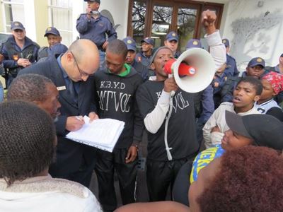 Peaceful march in Knysna