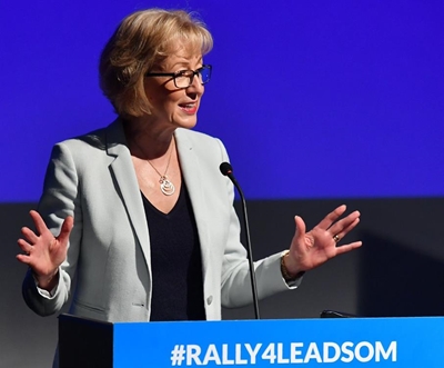 Leadsom quits race for British PM, leaving May unopposed