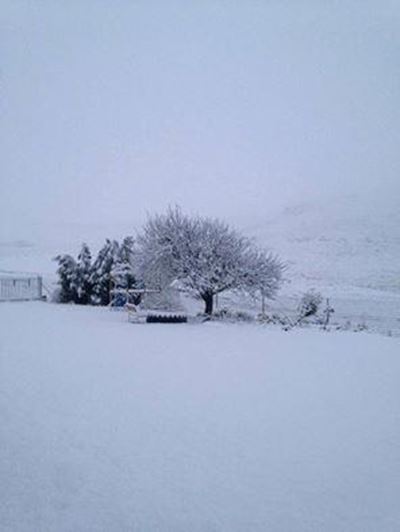 Snowfall around South Africa
