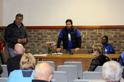 DA mayoral candidate talks to residents