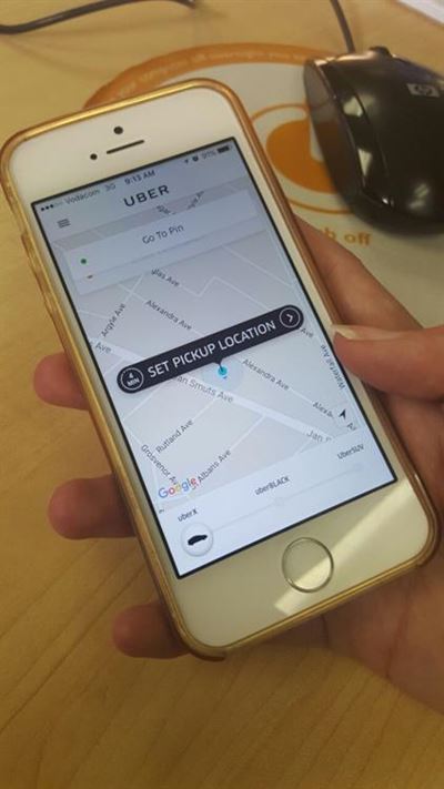 Woman flees moving 'Uber' after being strangled