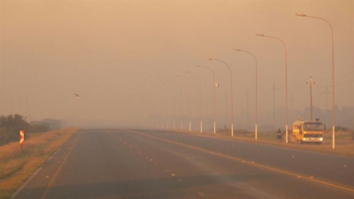 Warning: Smoke limiting visibility