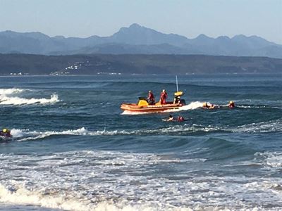 British family rescued from rip current in Plett