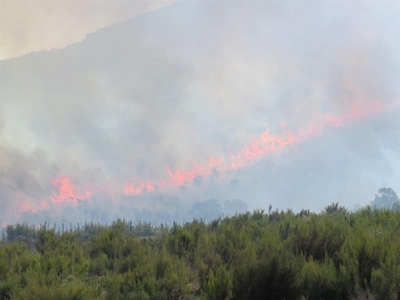 Weermag staan by met brand