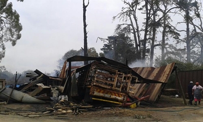 Fires cause loss and damage across George