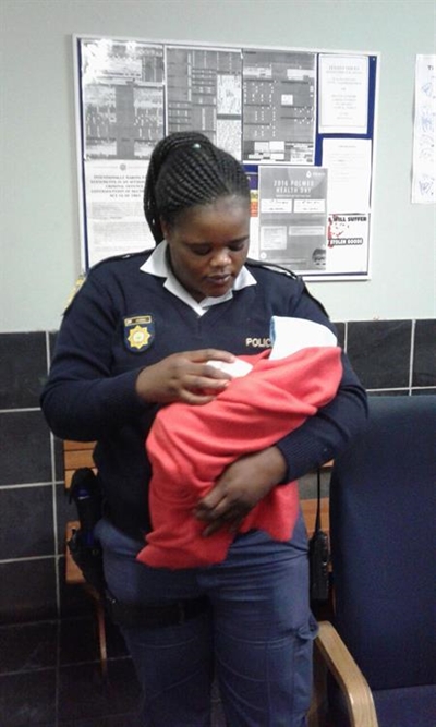 Baby dumped in parking lot