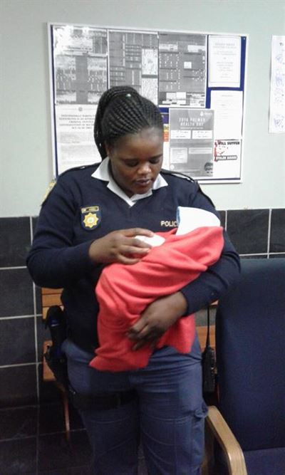 Baby dumped in parking lot