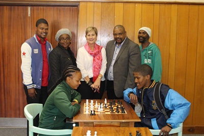 Library receives chess equipment