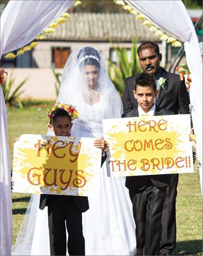 Couple treats community to lavish wedding feast