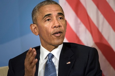 Obama steps in for Clinton