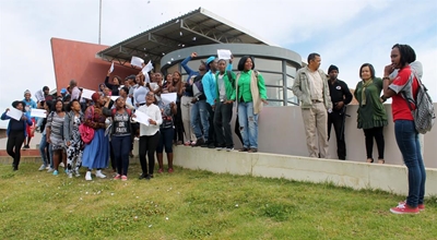 Students protest at South Cape College