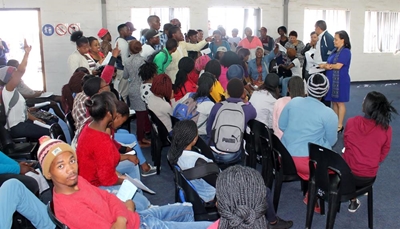 Students protesting at South Cape College