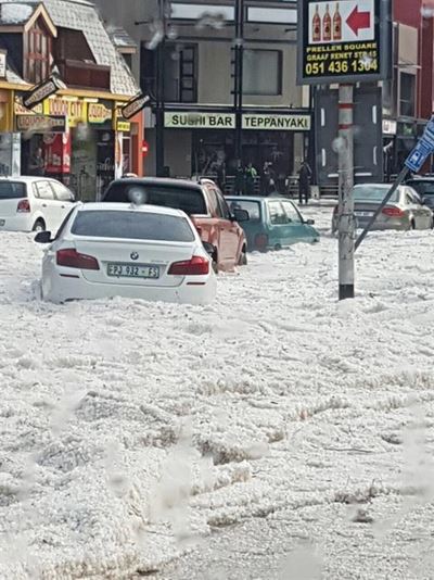 Bloemfontein hit by a major hailstorm