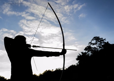 Australian burglar shot in bottom with bow and arrow