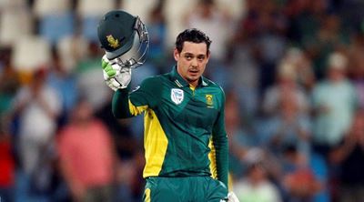 De Kock century gives SA whip hand in Hobart