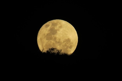 Supermaan oor Oudtshoorn