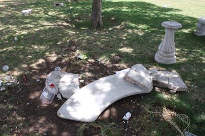 Vandaliste verniel munisipale eiendom